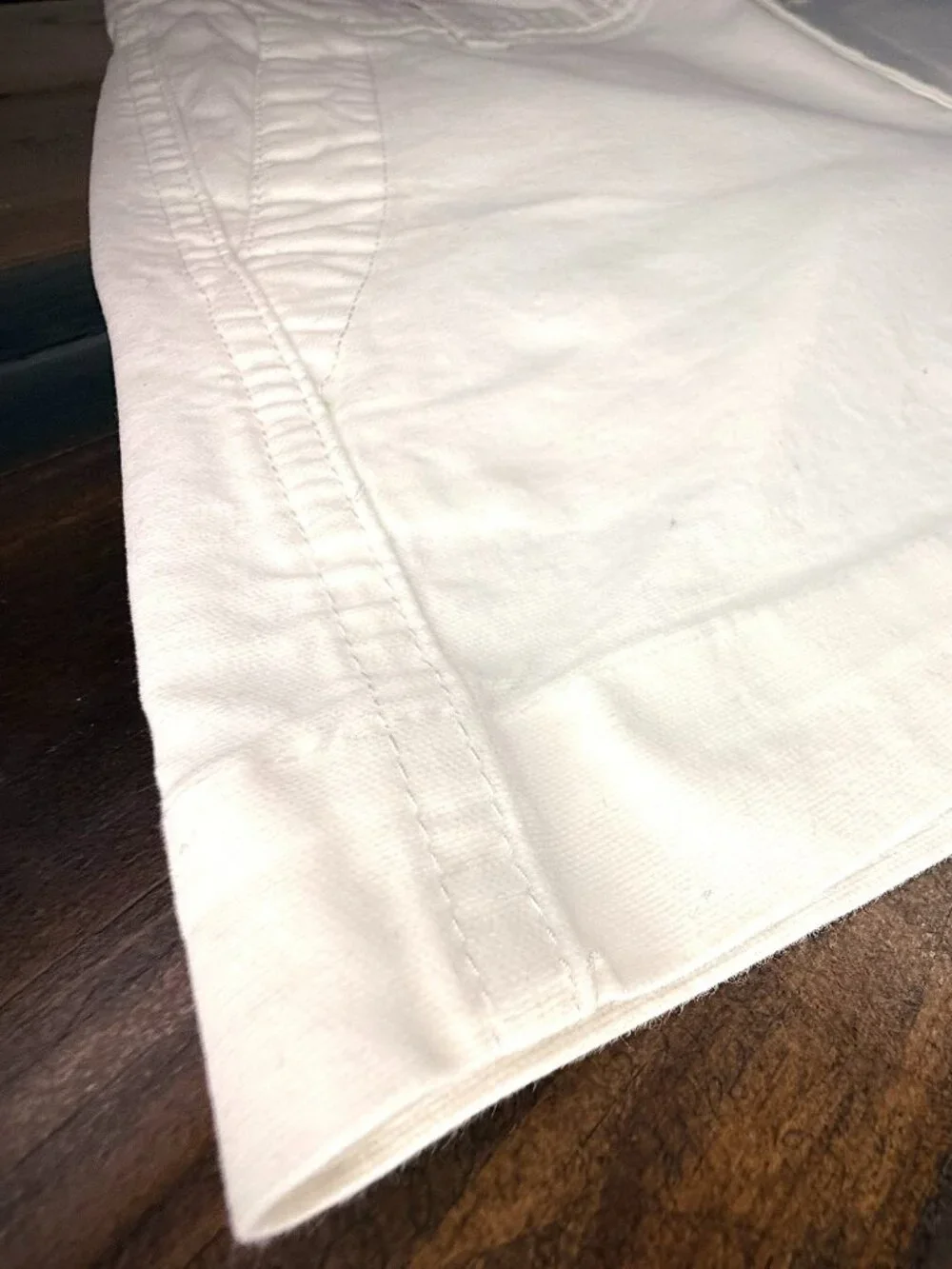 A New Day - White High Rise Chino: Shorts Stretch Cotton Double Button | Size 4